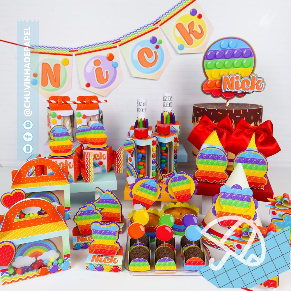 Kit bolinho rainbow ruby  Compre Produtos Personalizados no Elo7