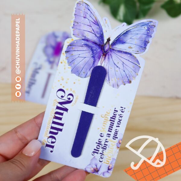 Card p/ Escovinha ou Lixa - Dia da Mulher 2025