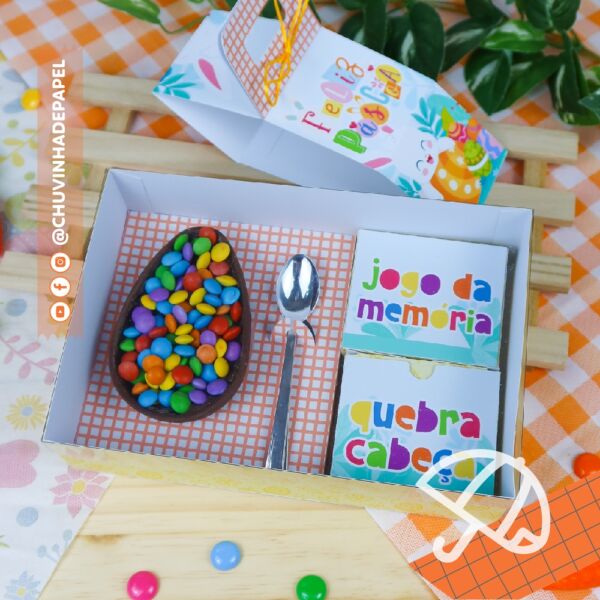 Caixa Diversão com Ovo 100g - Páscoa Infantil
