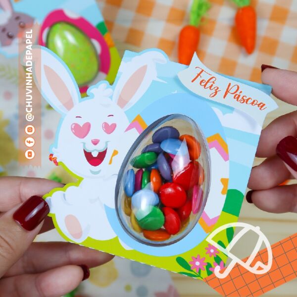 Cards para Blister Páscoa - Ovo 50g