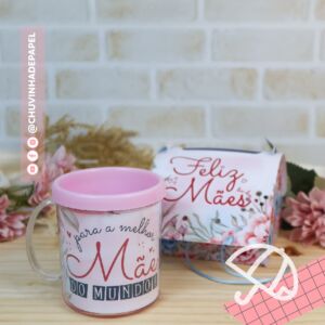 Bolsinha para Caneca - Dia das Mães 2025