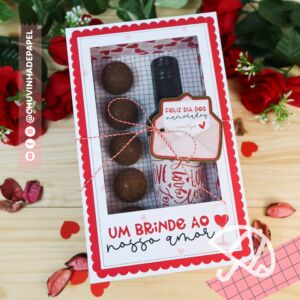 Caixa para Vinho e Doces - Namorados 2025